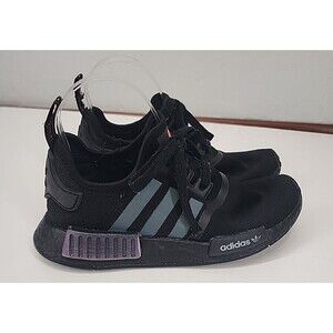 NMD R1 Reflective Xeno Black Iridescent Athletic Sneakers |‎ adidas Youth Sz 5.5